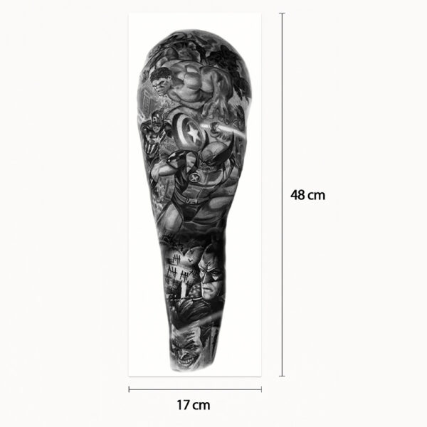 Tatouage sleeve The Avengers