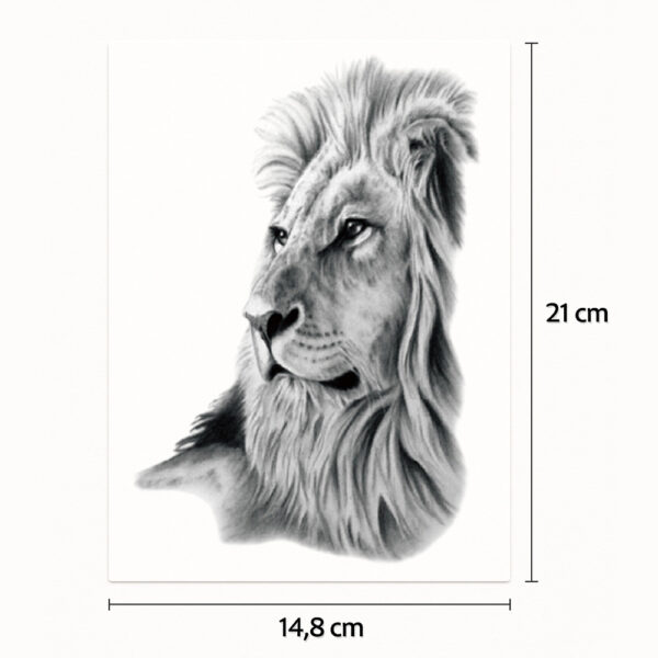 Tatouage demi-sleeve roi de la jungle