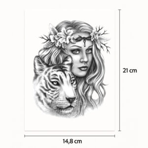 Tatouage demi-sleeve La Belle et la Bête