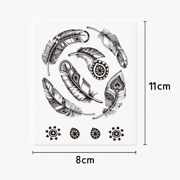 Tatouage main/doigt plumes tournantes