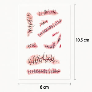 Tatouage plaie avec sutures