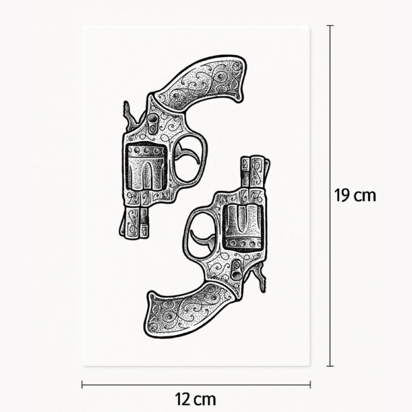 Tatouage revolver classique