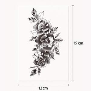 Tatouage rose épurée
