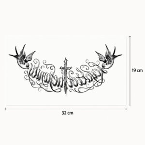 Tatouage poitrine oiseaux en vol
