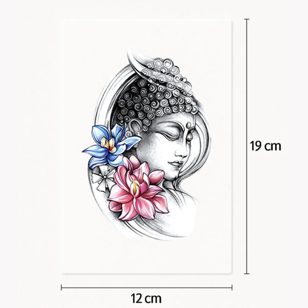 Tatouage Bouddha coloré