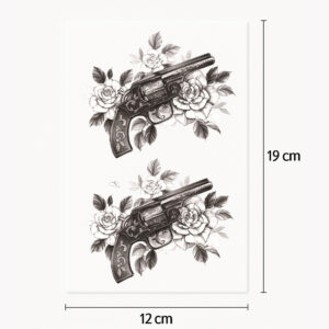 Tatouage pistolets et roses